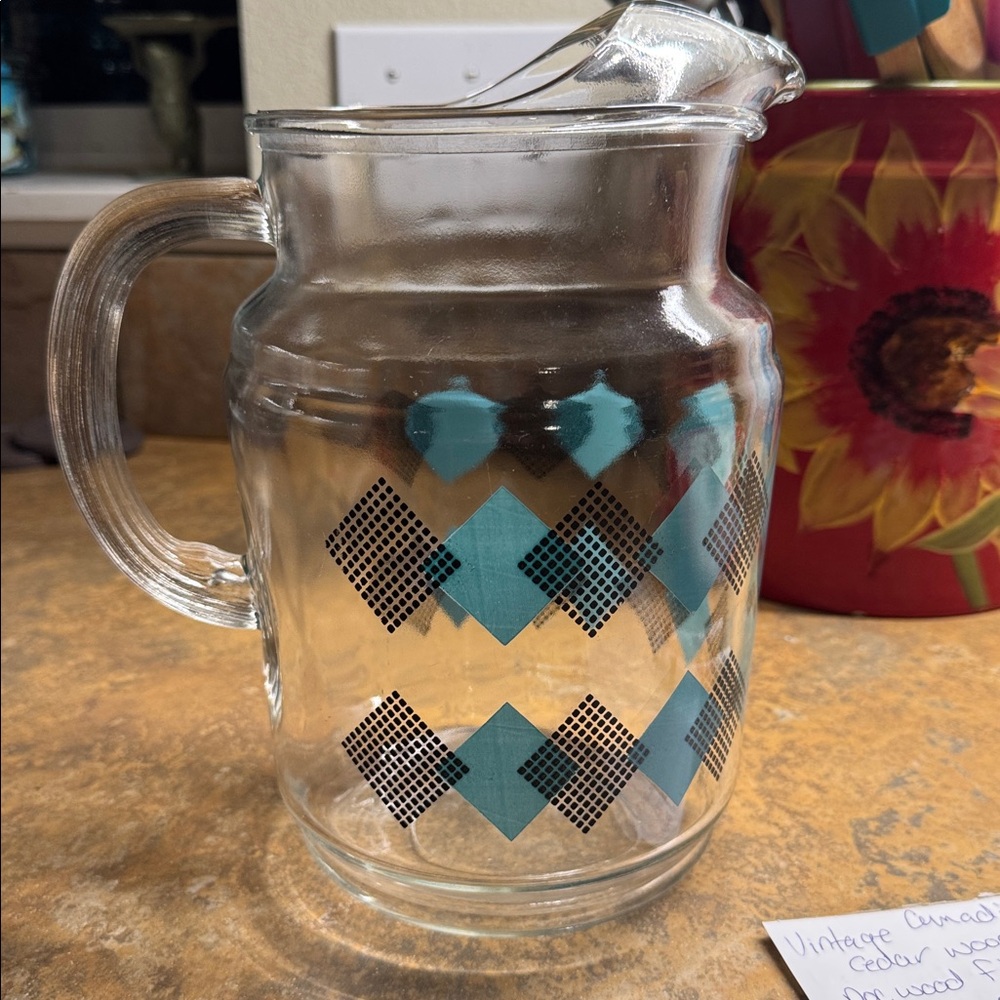 Hazel Atlas domino glass pitcher - Picture 5 of 5